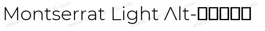 Montserrat Light Alt字体转换